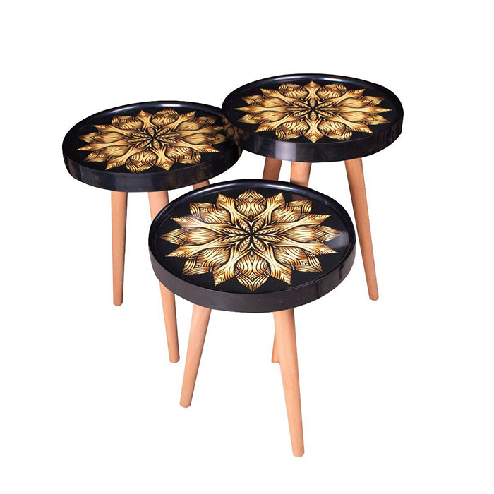COFFE TABLE TRIPLE SET DESIGN KM262