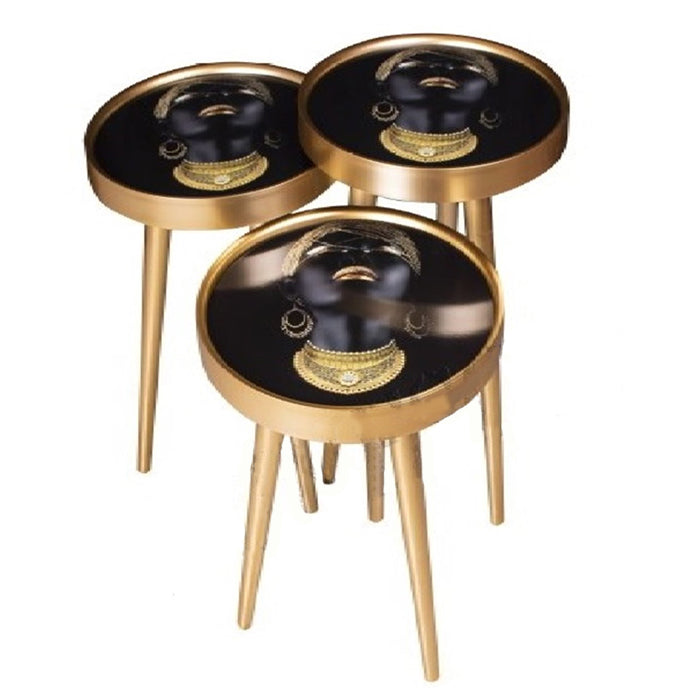 COFFE TABLE TRIPLE SET DESIGN KM278G