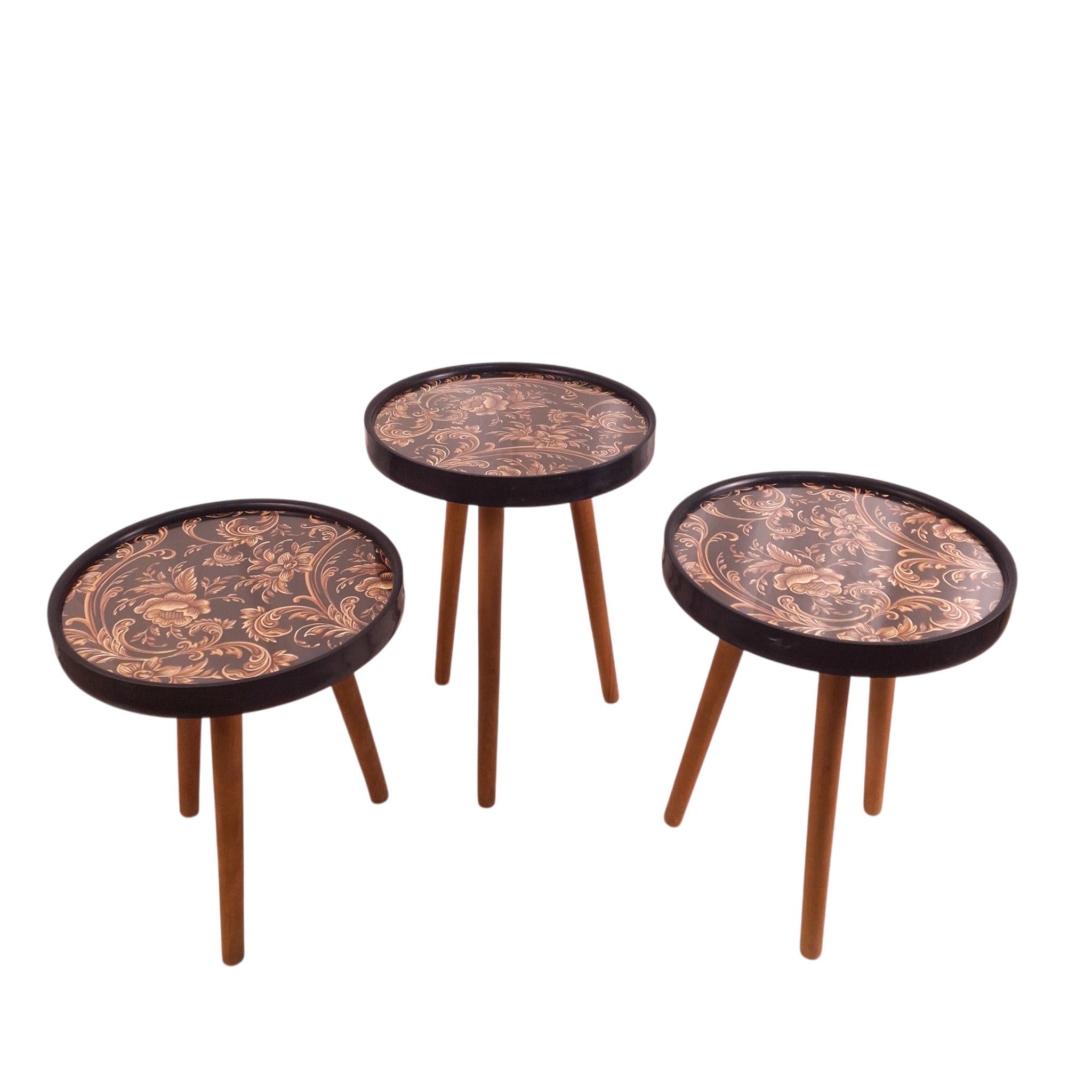 COFFE TABLE TRIPLE SET DESIGN LKS268B