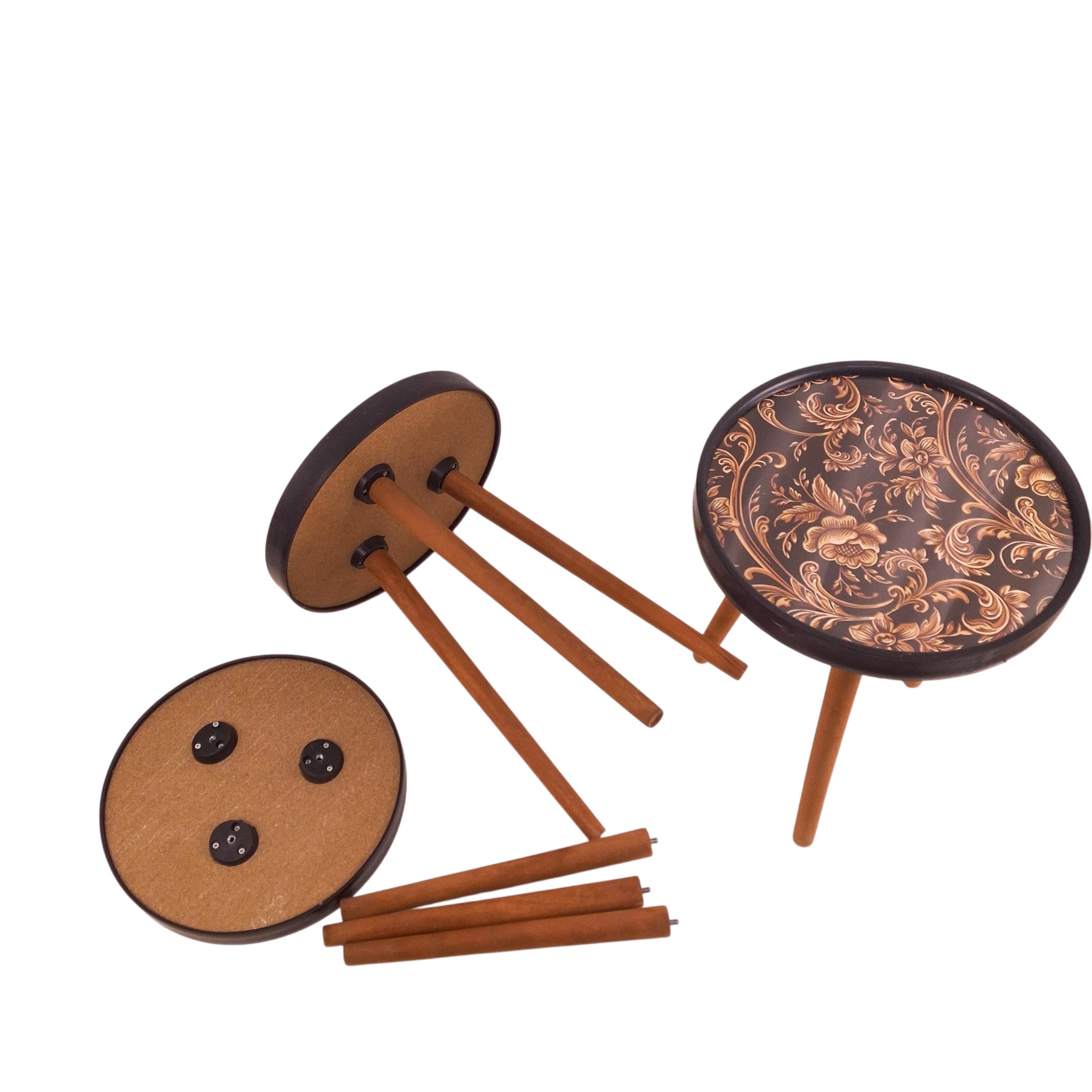 COFFE TABLE TRIPLE SET DESIGN LKS268B