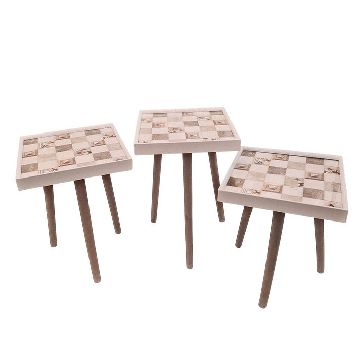 COFFE TABLE TRIPLE SET DESIGN KM013
