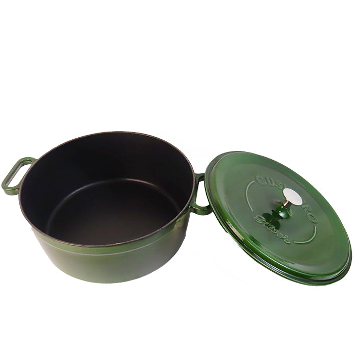 CAST IRON PAN 28 CM 6 LT MAJOLICA GREEN SIL-1128