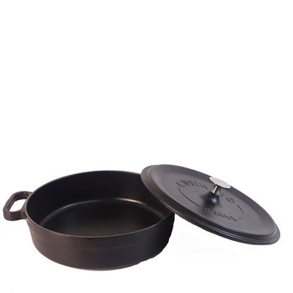CAST IRON PAN 28 CM 3.4 LT BLACK SIL-1428