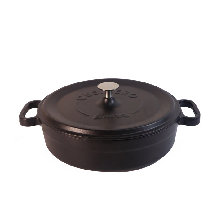 CAST IRON PAN 28 CM 3.4 LT BLACK SIL-1428