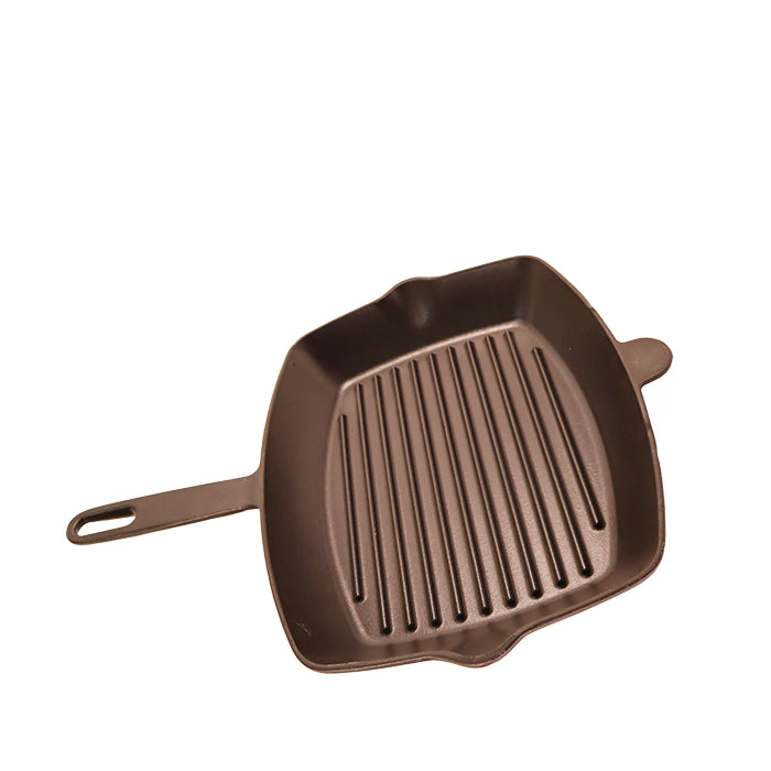 CAST IRON GRILL PAN 26x32 CM 2.6 LT BLACK SIL-2632KT
