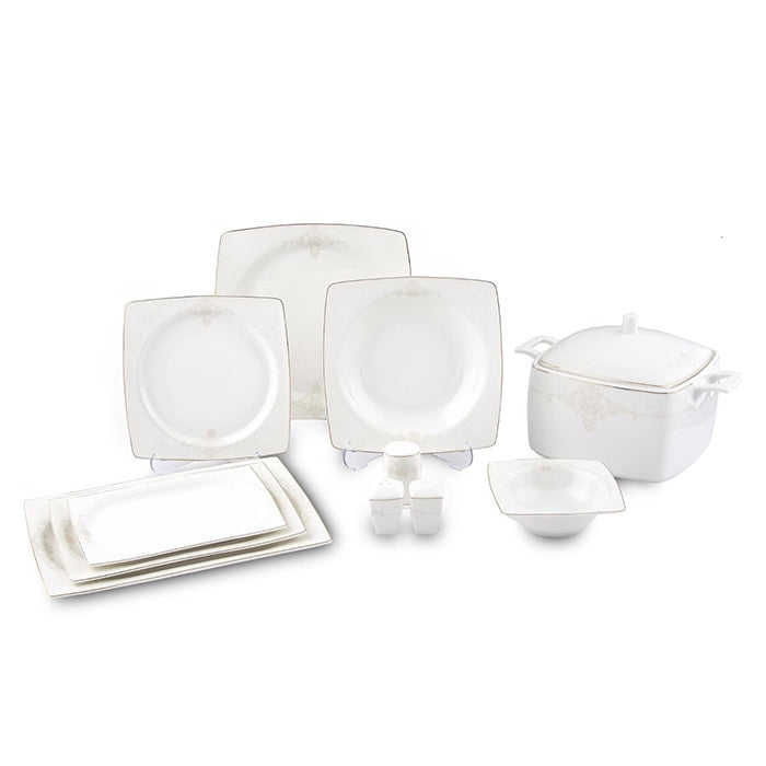 DINNER SET 60 PCS LILIANA DESIGN BIANCA LUNA