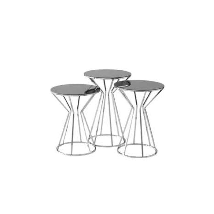 COFFE TABLE TRIPLE DRUM DESIGN