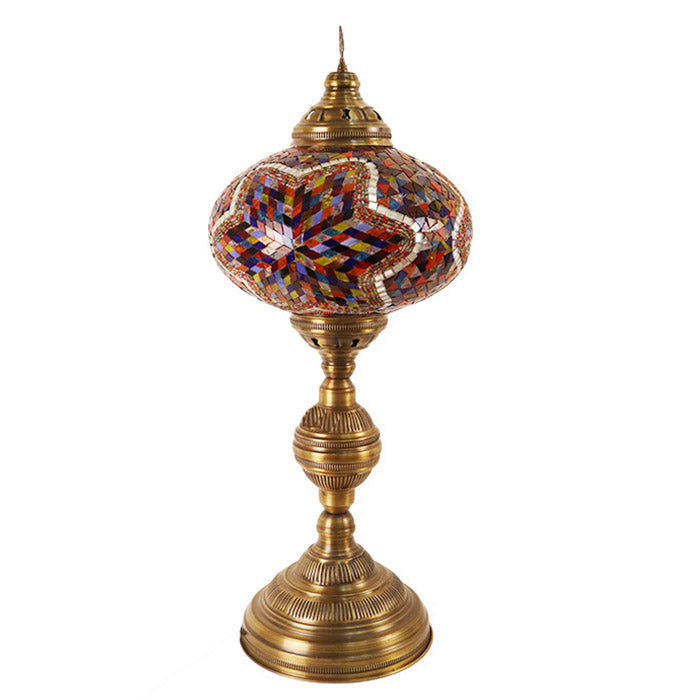 MOSAIC GLASS FLOOR LAMP ONE GLOBE BIG ONE SPHERE H:85 CM