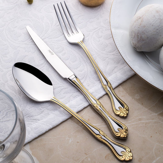 CUTLERY SET 24 PCS NEHIR LALEZAR DESIGN