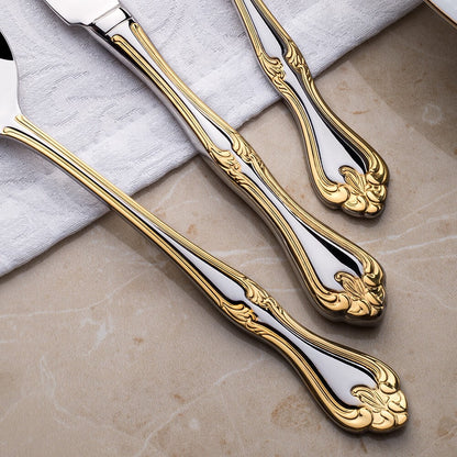 CUTLERY SET 89 PCS NEHIR LALEZAR DESIGN GOLD