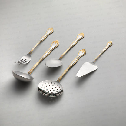 CUTLERY SET 89 PCS NEHIR LALEZAR DESIGN GOLD