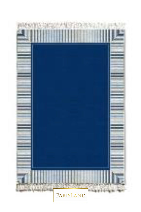 SKY BLUE DESIGN TRADITIONAL COTTON RUG