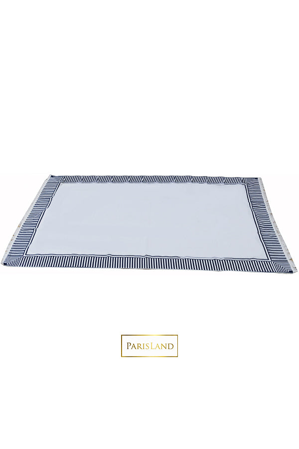 SKY BLUE DESIGN TRADITIONAL COTTON RUG