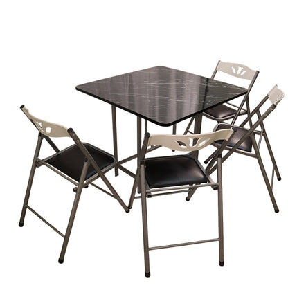 FOLDABLE DINING TABLE HAVE 4 CHAIRS