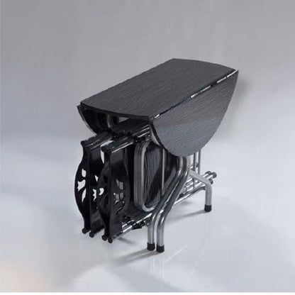 FOLDABLE DINING TABLE HAVE 4 CHAIRS