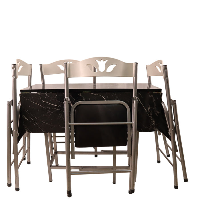 FOLDABLE DINING TABLE HAVE 4 CHAIRS