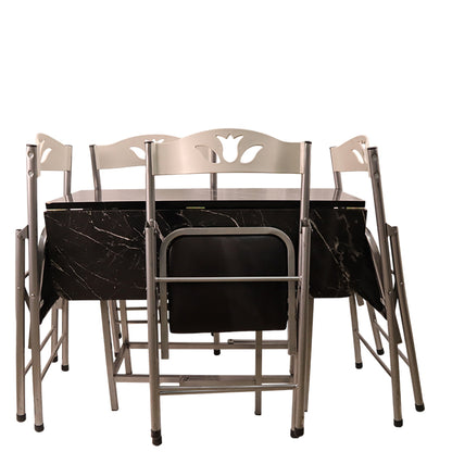 FOLDABLE DINING TABLE HAVE 4 CHAIRS