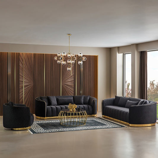 GOLDEN DESIGN TRIPLE SOFA SEAT