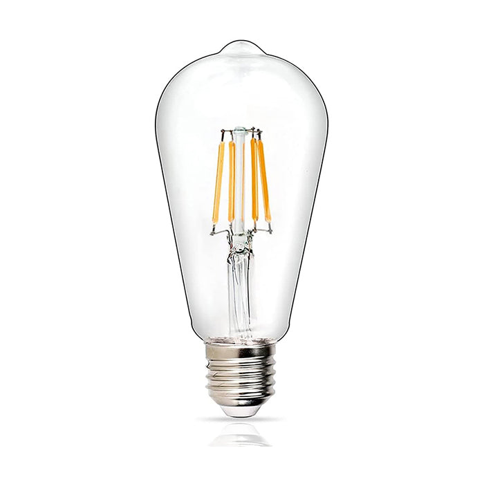 LED BULB EDISON ST64 6W BIG SCROW BASE - 64X146 MM SIZE