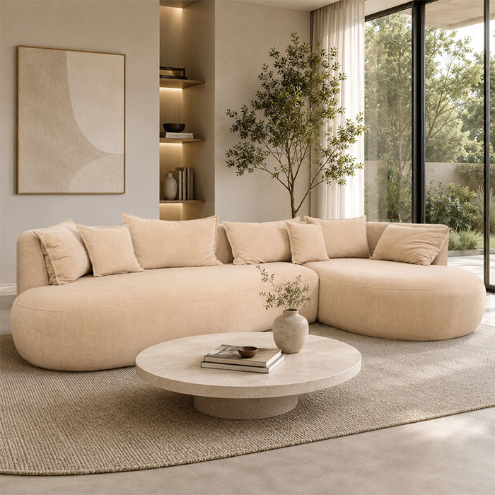 CORNER SOFA VENEDIK DESIGN BEIGE