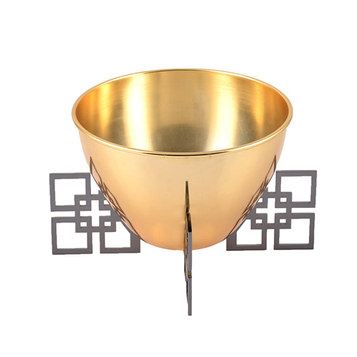 DECOR GOLD METAL VASE 20 CM CEMILE