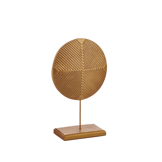 DECOR GOLD DECORATIVE ROUND ITEM 31 CM CEMILE