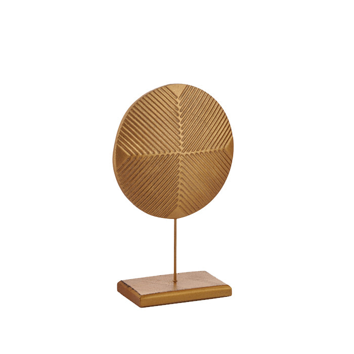 DECOR GOLD DECORATIVE ROUND ITEM 31 CM CEMILE