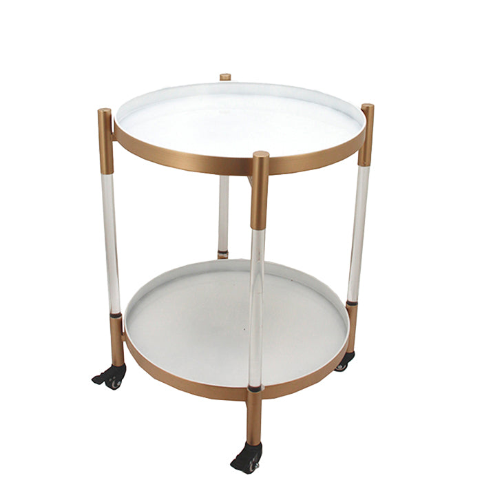 GOLD TROLLEY TWO FLOOR 90 CM CEMILE