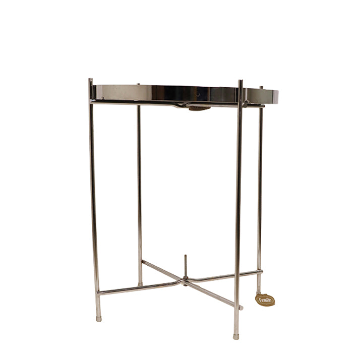 COFFE TABLE MEATL SILVER