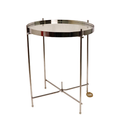 COFFE TABLE MEATL SILVER