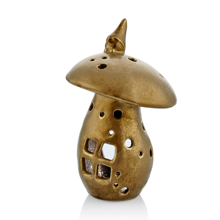 DECOR GOLD MUSHROOM 16 CM CEMILE
