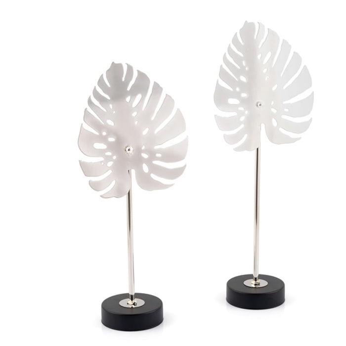 DECOR SILVER LEAF DESIGN 46 CM CEMILE