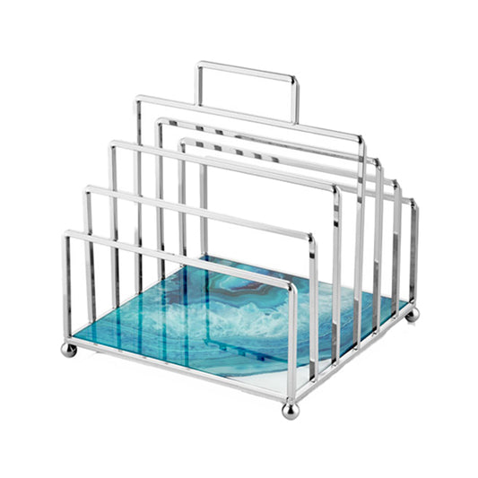 MAGAZINE RACK SILVER 27 CM CEMILE