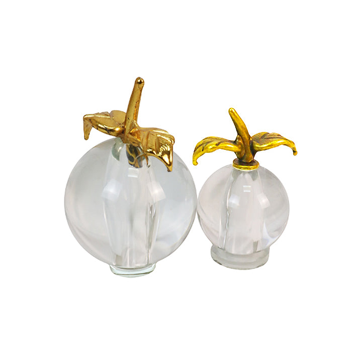 DECOR CYRSTAL GOLD APPLE DESIGN