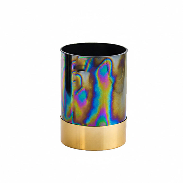 DECOR VASE GOLD AND BLACK CEMILE