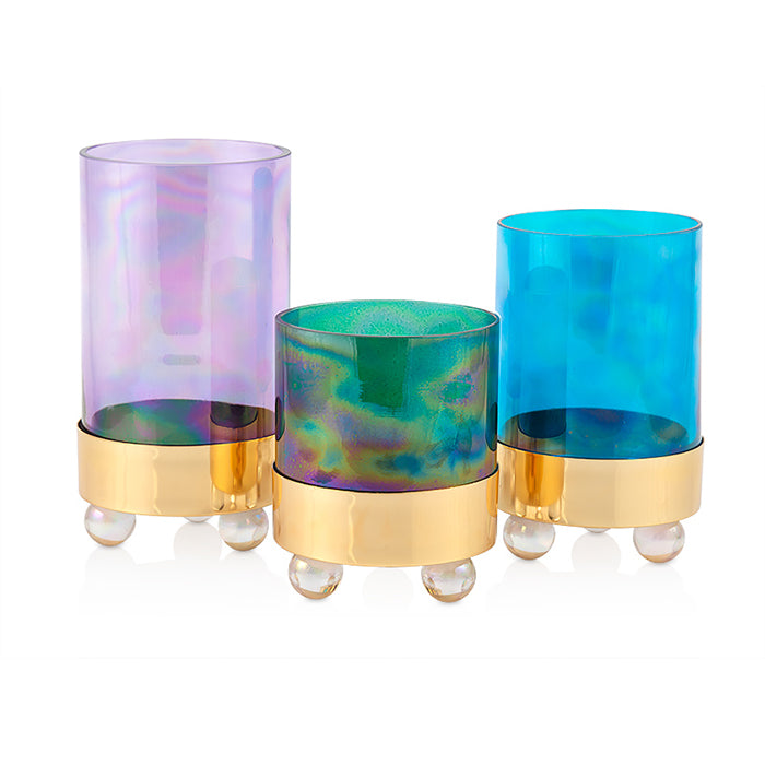 DECOR VASE GOLD AND BLUE ITEM CEMILE