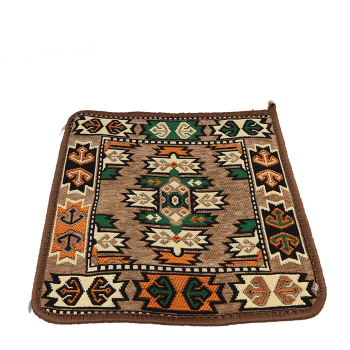 VELVET CUSHION COVER 45X45 CM BROWN