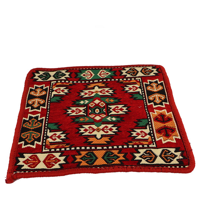 VELVET CUSHION COVER 45X45 CM RED4