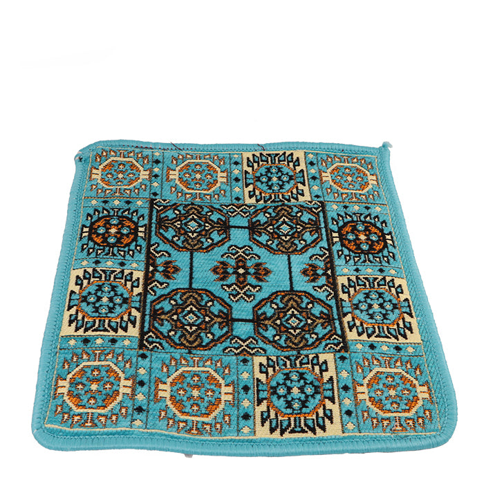 VELVET CUSHION COVER 45X45 CM TURQUOISE