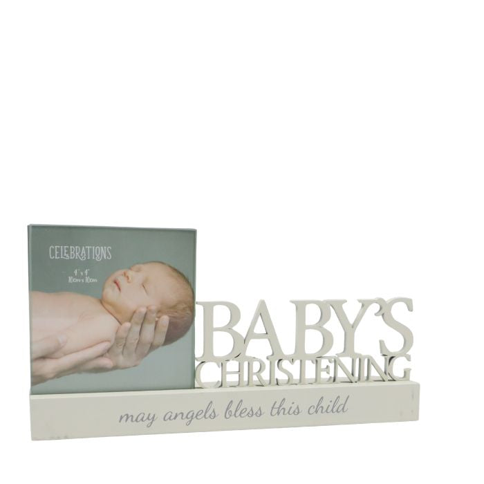 PHOTO FRAME 10X10CM BABY CHRISTENING