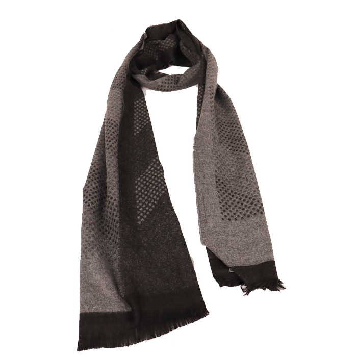 PIERRE CARDIN BLACK & GREY MEN SCARF