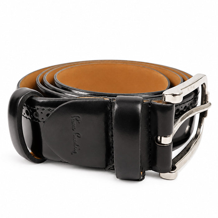 PIERRE CARDIN BLACK MEN BELT