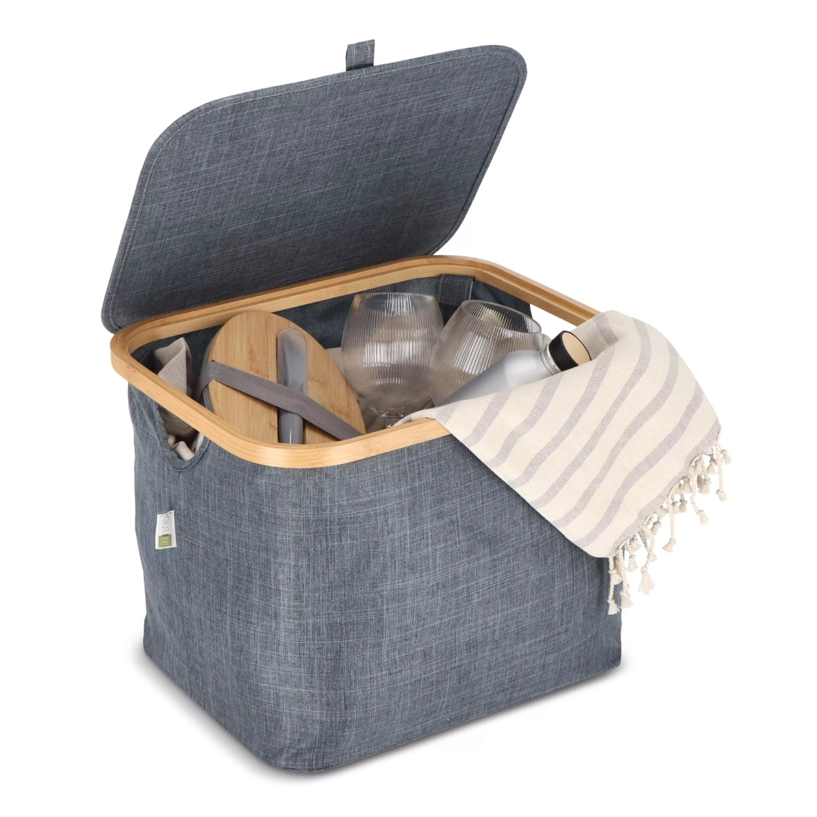 FOLDABLE BASKET SOGNE BLUE