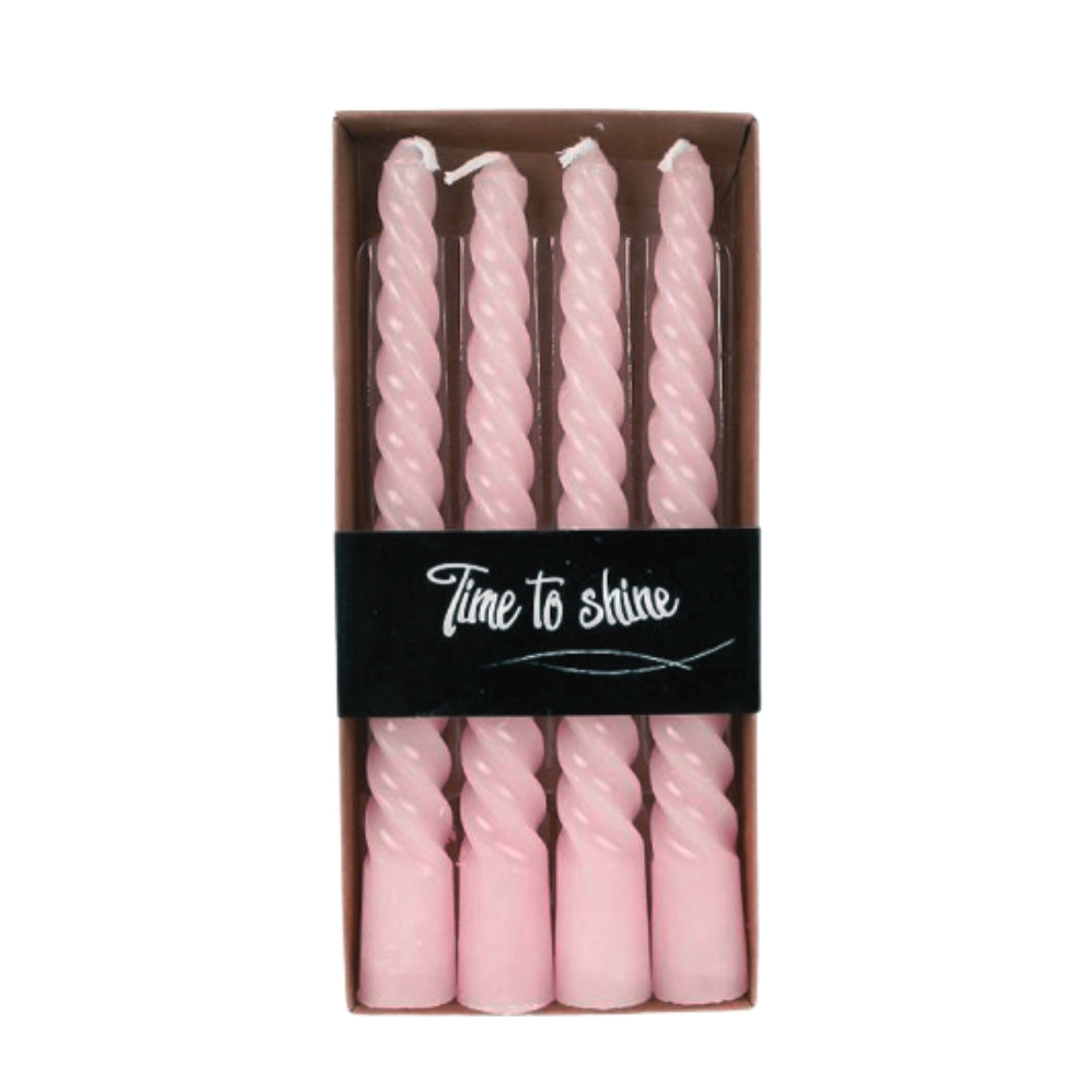 CANDLE NL DINNER CANDLES PINK 19 CM 4 PCS SET