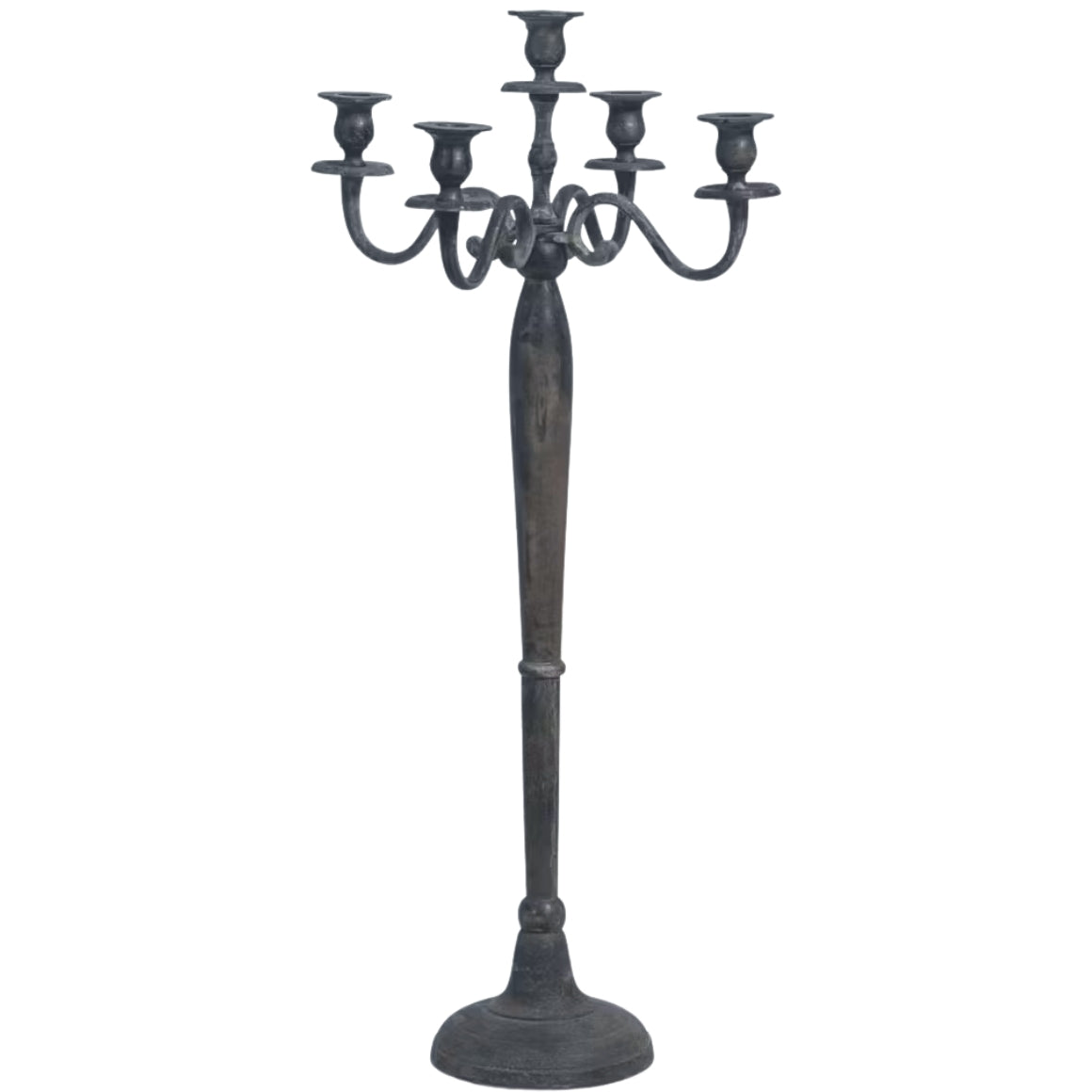 PTMD CANDELABRA ALUMINIUM ANTIQUE DECOR  78 CM