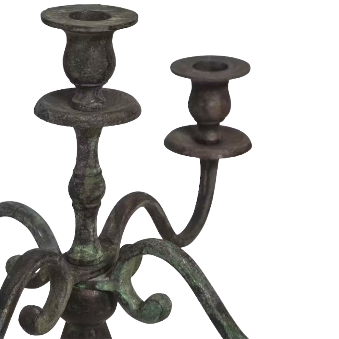 PTMD CANDELABRA ALUMINIUM ANTIQUE DECOR  78 CM