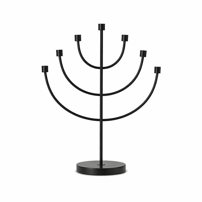 CANDLE HOLDER WOOD STERRE BLACK DECOR 57 CM