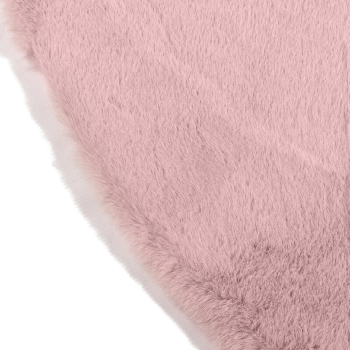 FLUFFY CARPET OLD PINK ROUND 80 CM