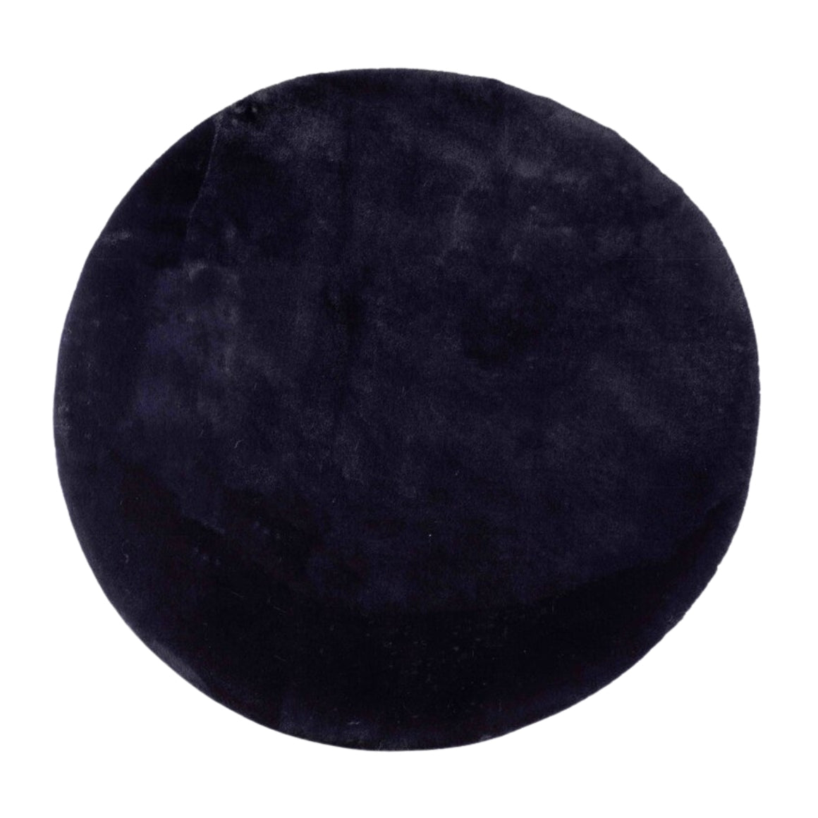FLUFFY CARPET BLACK ROUND