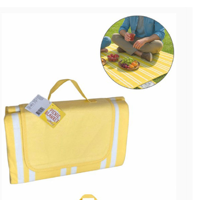 PICNIC BLANKET YELLOW 140x180 CM